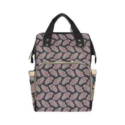 Angel Wings Pattern Print Design 05 Diaper Bag Backpack