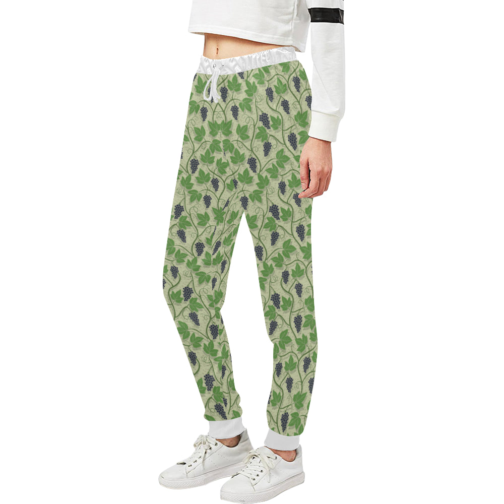 Wine Grape Thmed Print Unisex Sweatpants