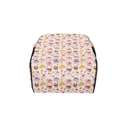 Cake Pattern Print Design 01 Diaper Bag Backpack