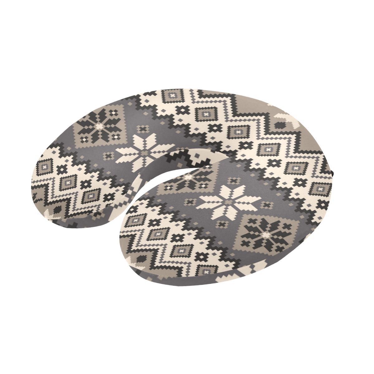 Nordic Pattern Print Design A01 U-Shaped Travel Neck Pillow
