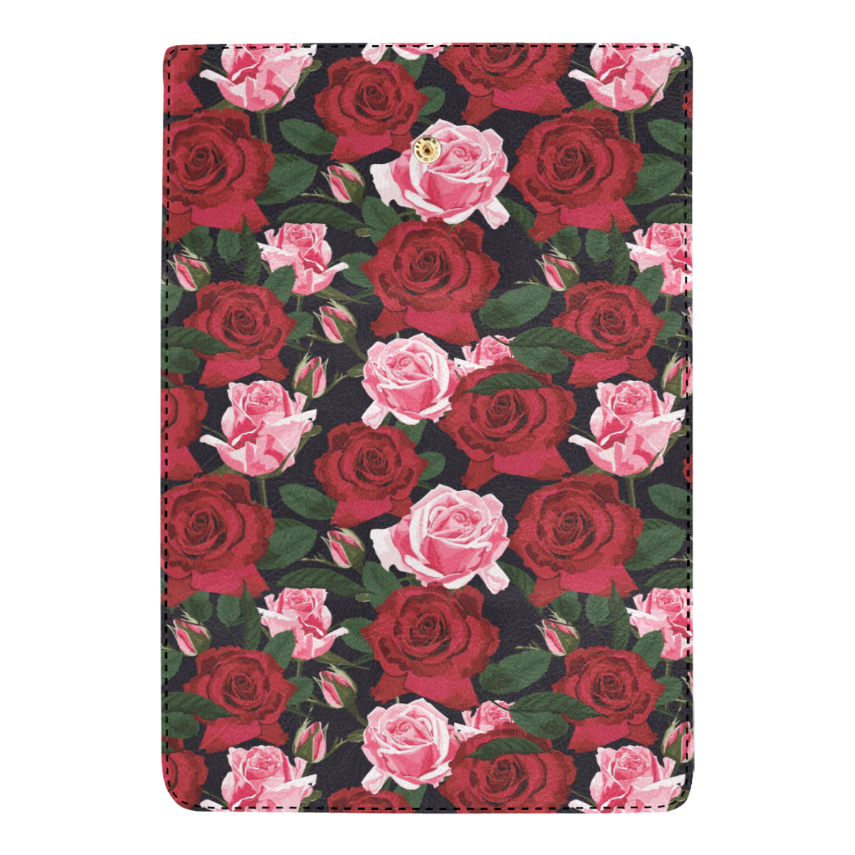 Rose Red Pink Pattern Print Design RO01 Women's Trifold Wallet