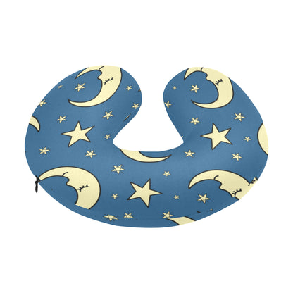 Moon Night Pattern Print Design 03 U-Shaped Travel Neck Pillow