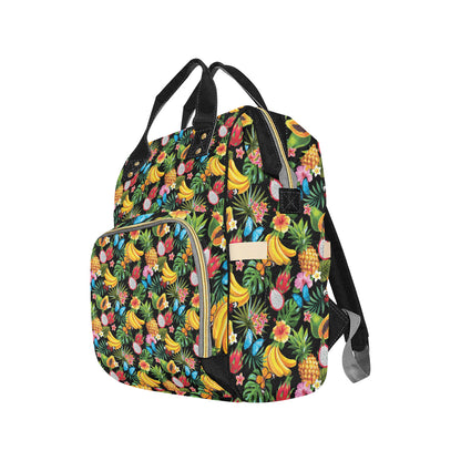 Tropical Fruits Pattern Print Design TF04 Diaper Bag Backpack