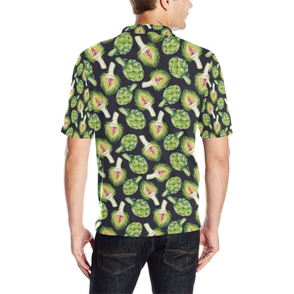Artichoke Pattern Print Design 01 Men Polo Shirt