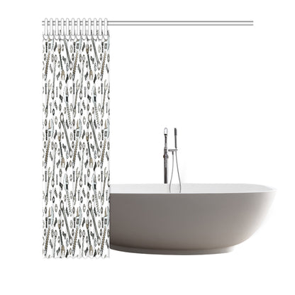 Mechanic Pattern Print Design 03 Shower Curtain