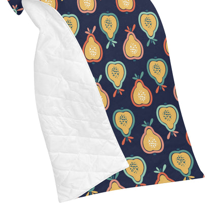 Pear Pattern Print Design PE03 Premium Quilt