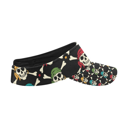 Pirate Pattern Print Design A01 Unisex Sun Visor