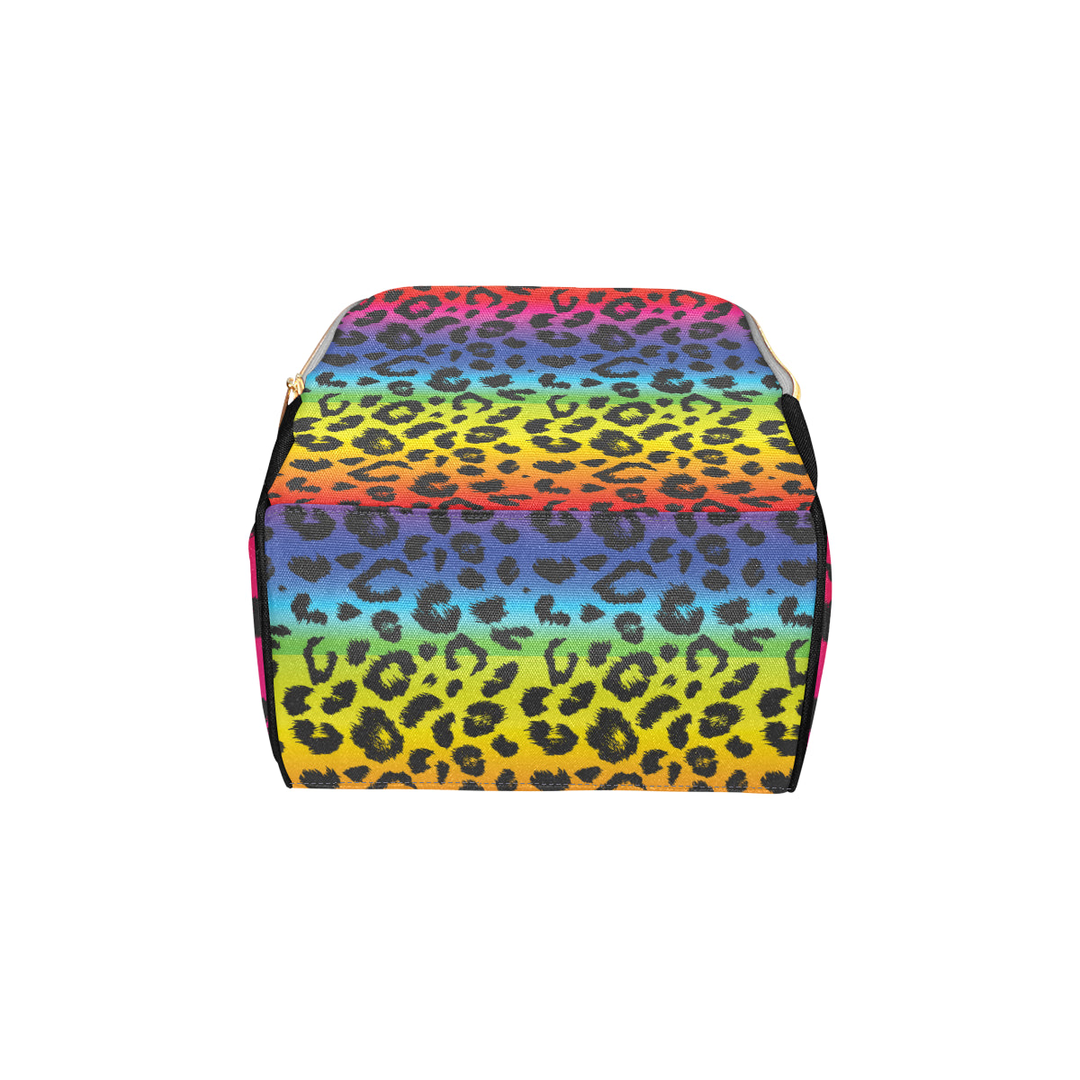 Rainbow Leopard Pattern Print Design A01 Diaper Bag Backpack