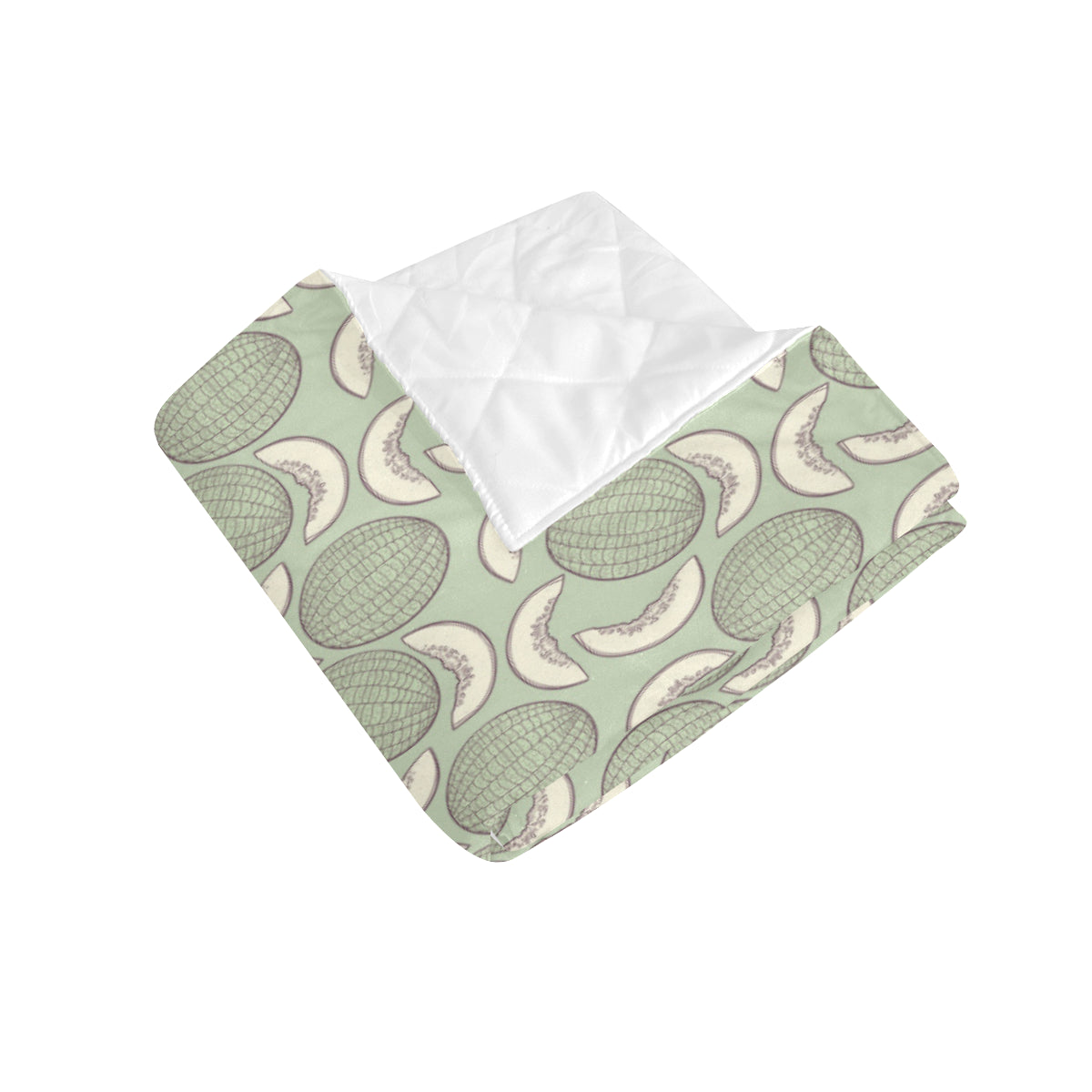 Cantaloupe Pattern Print Design 01 Premium Quilt
