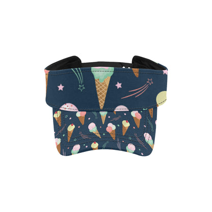 Ice Cream Pattern Print Design 04 Unisex Sun Visor