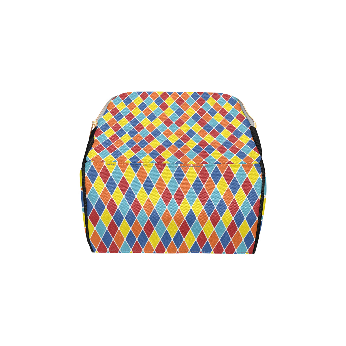 Harlequin Pattern Print Design 01 Diaper Bag Backpack