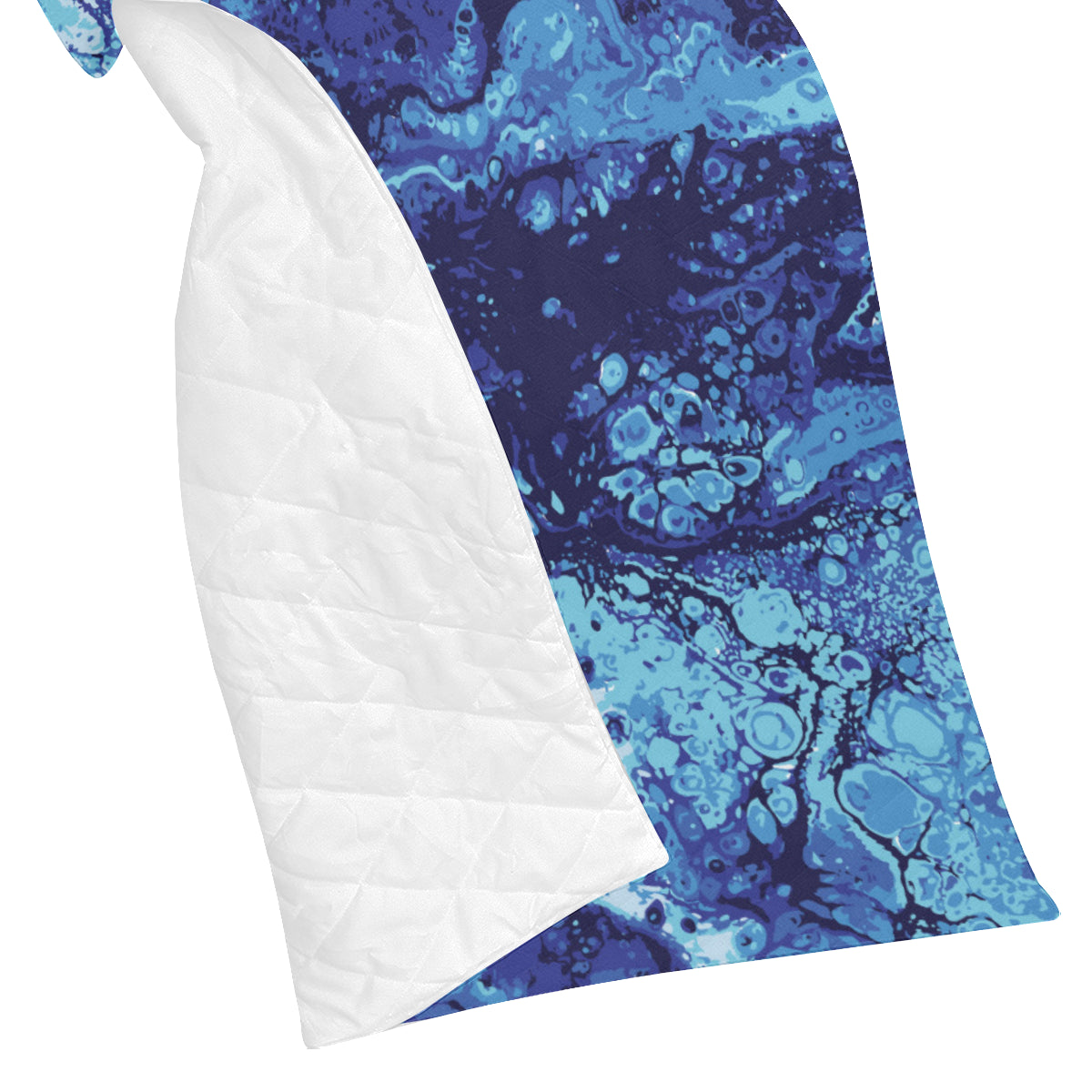 Ocean Liquid Pattern Print Design A03 Premium Quilt