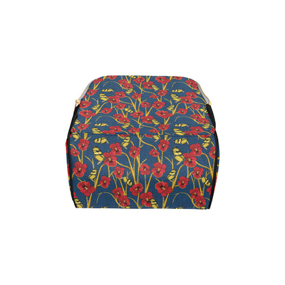 Pansy Pattern Print Design A01 Diaper Bag Backpack