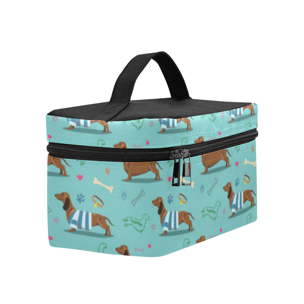 Dachshund Paw Decorative Print Pattern Makeup Bag