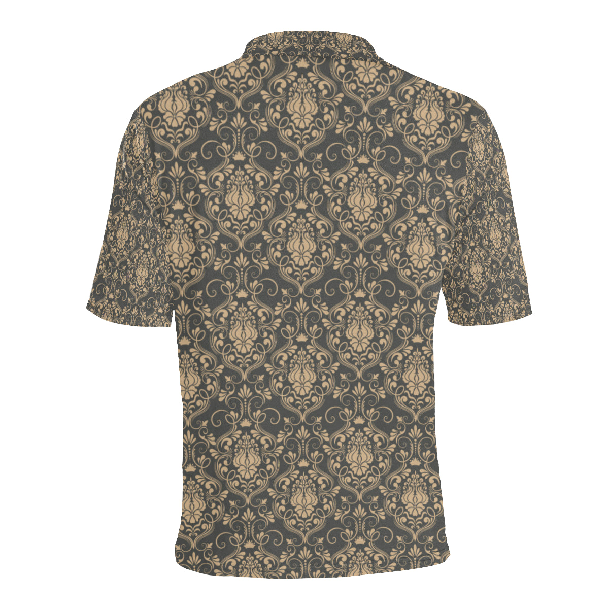 Damask Elegant Luxury Print Pattern Men Polo Shirt