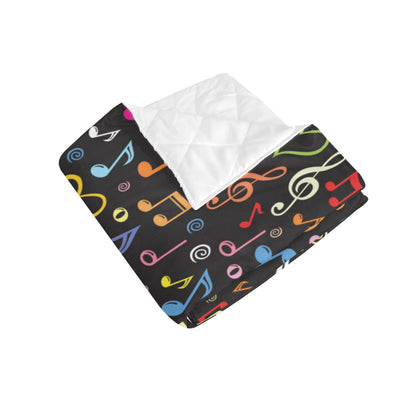 Music note Pattern Print Design A01 Premium Quilt