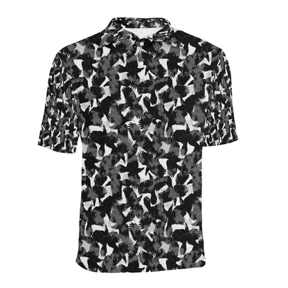 Crow Pattern Print Design 01 Men Polo Shirt