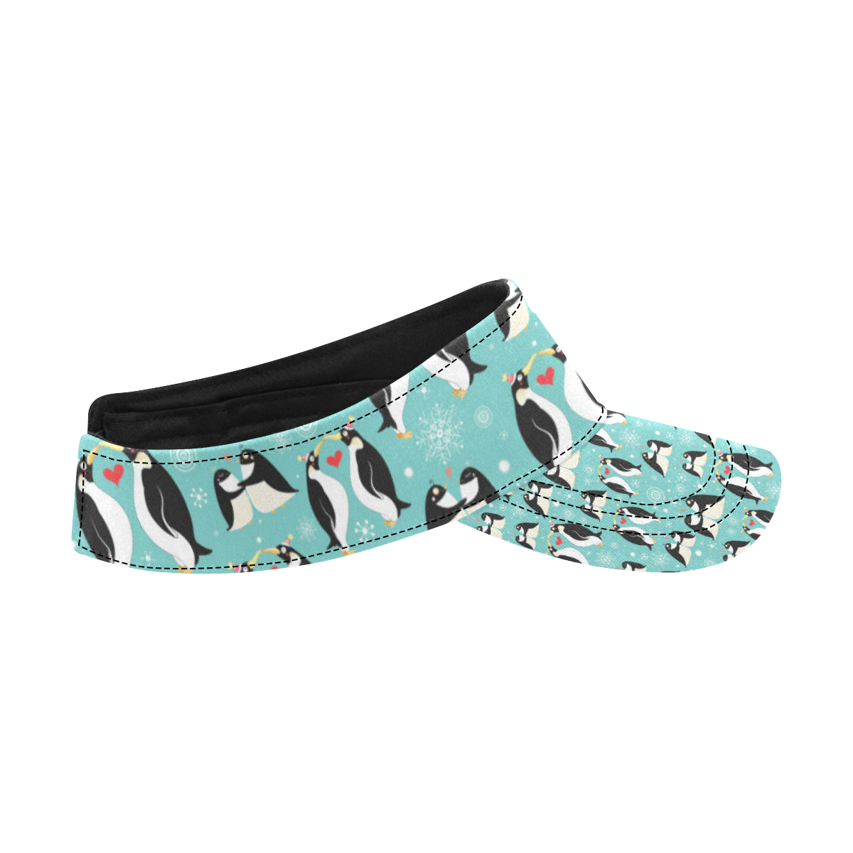 Penguin Love Print Unisex Sun Visor