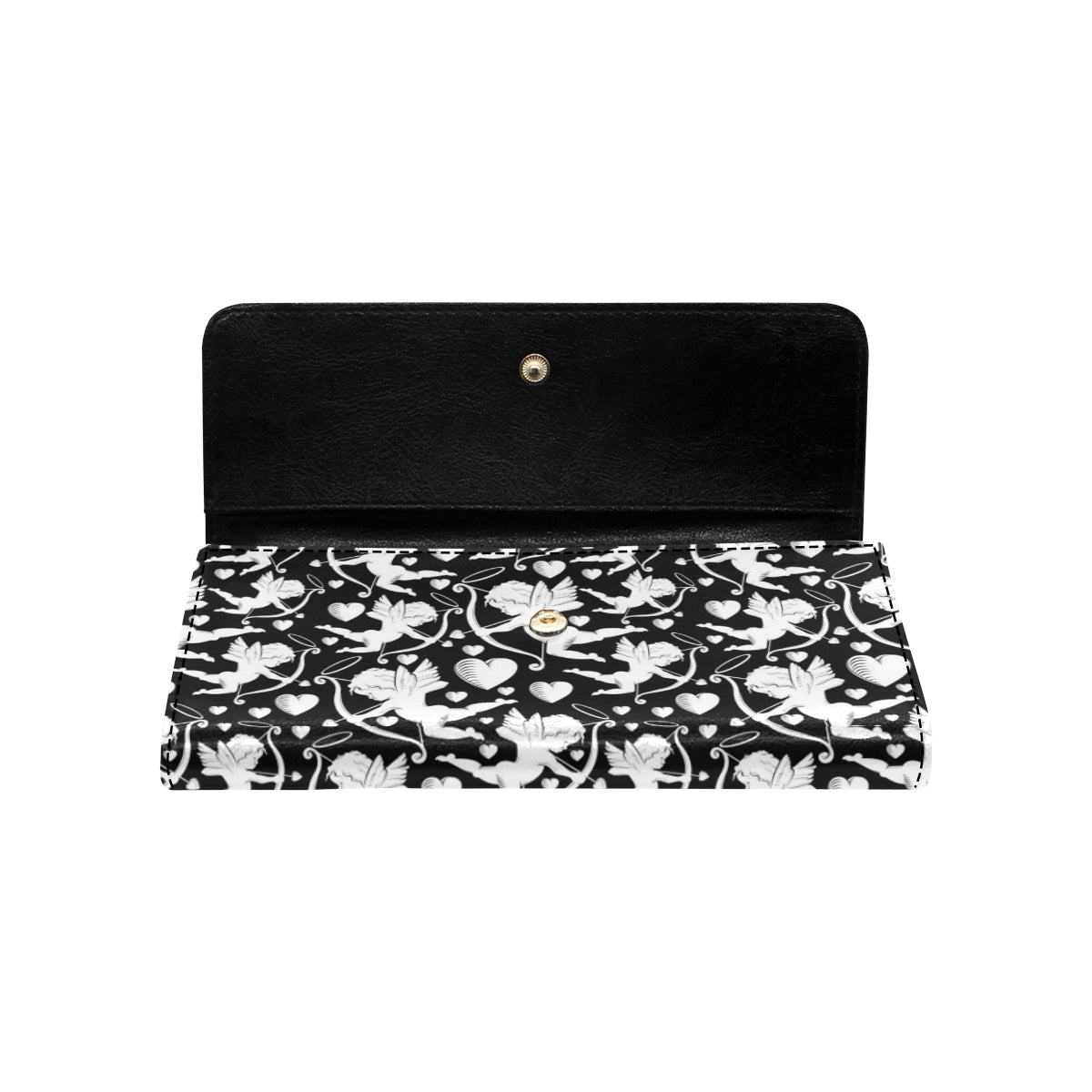 Cupid Pattern Print Design 04 Women's Trifold Wallet