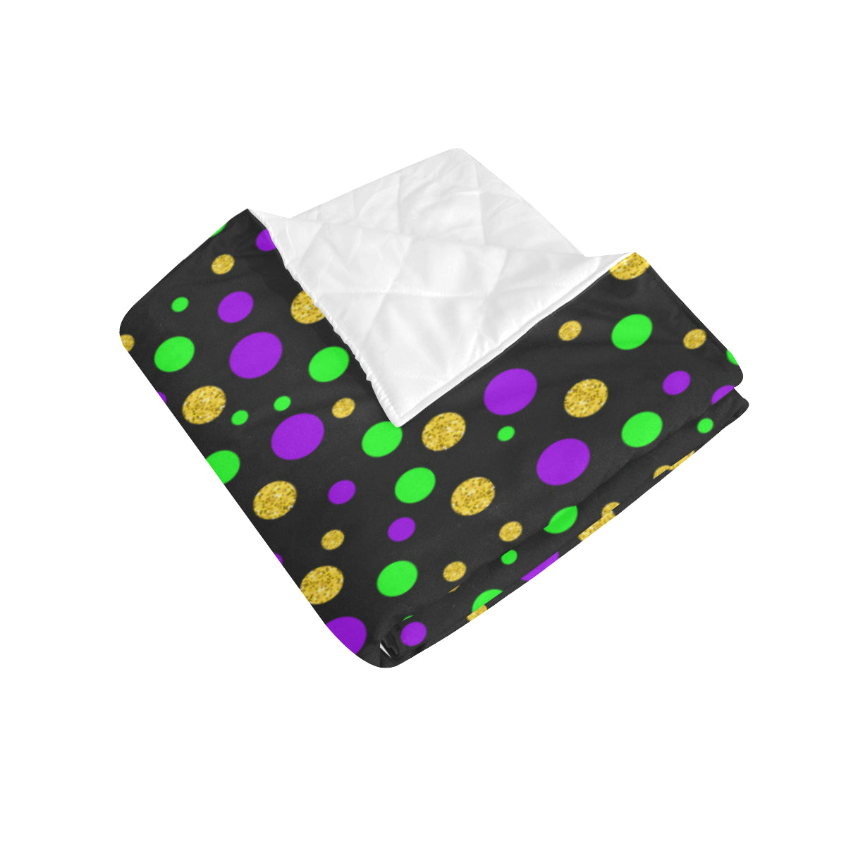 Mardi Gras Pattern Print Design 07 Premium Quilt