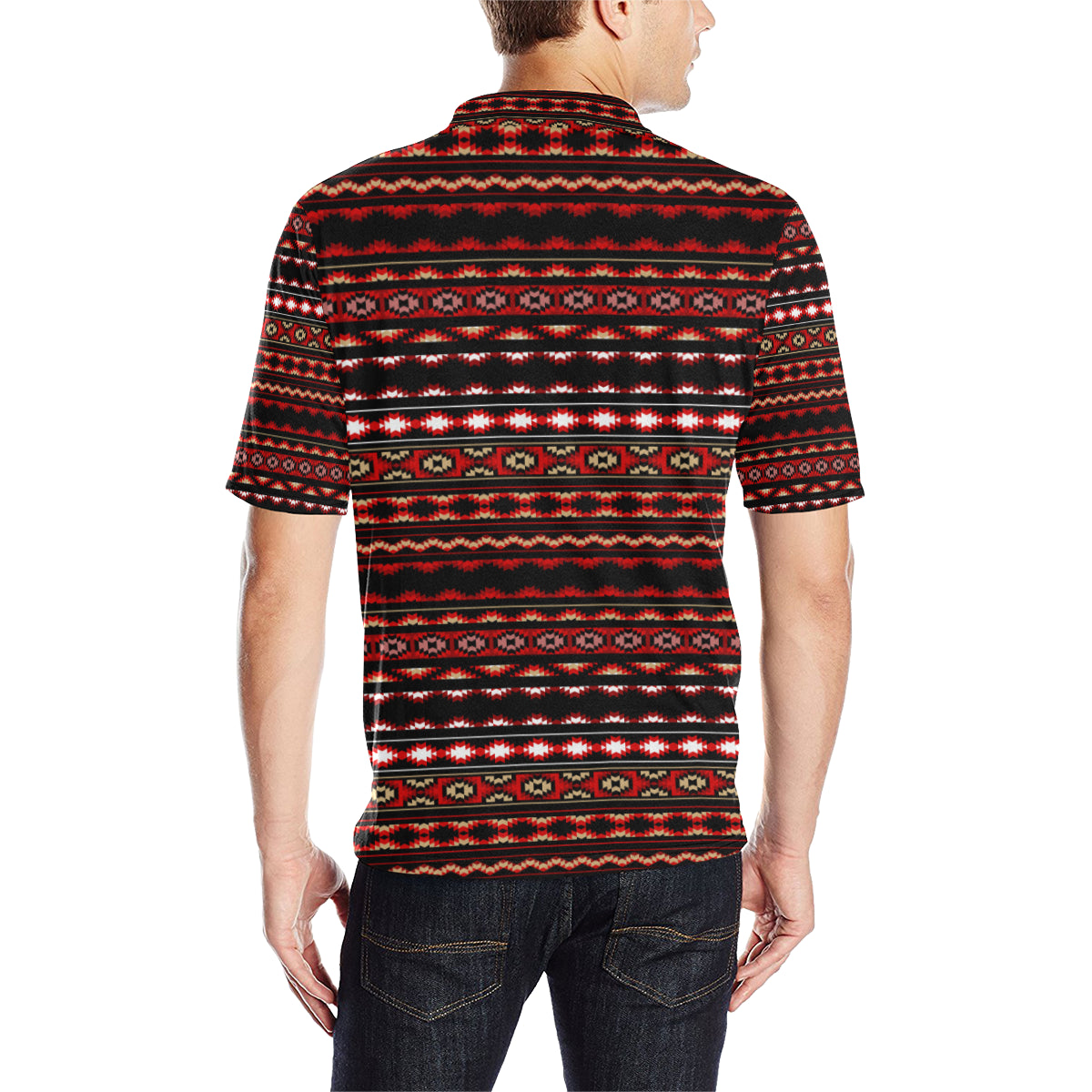 Southwestern Themed Men Polo Shirt