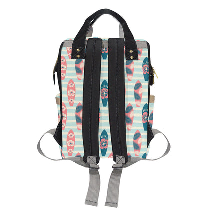 Aloha Hawaii Surfboard Pattern Print Design 02 Diaper Bag Backpack