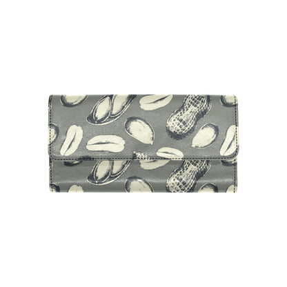 Peanut Pattern Print Design A01 Women's Trifold Wallet