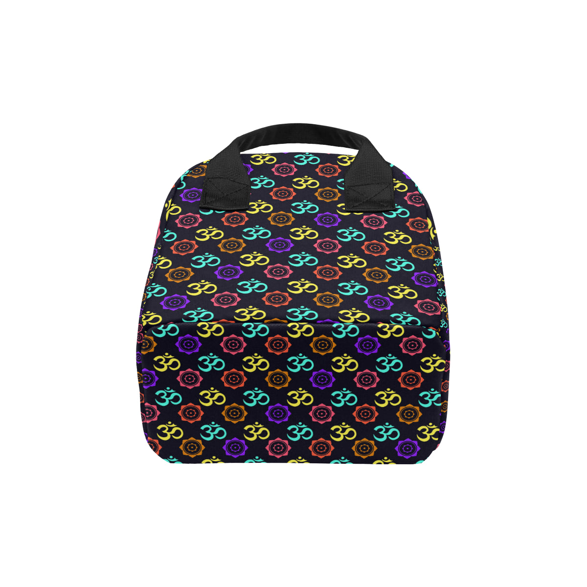 Chakra OM Print Pattern Insulated Lunch Bag