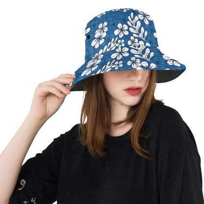 Plumeria Pattern Print Design PM015 Unisex Bucket Hat
