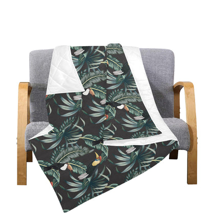 Rainforest Pattern Print Design RF06 Premium Quilt