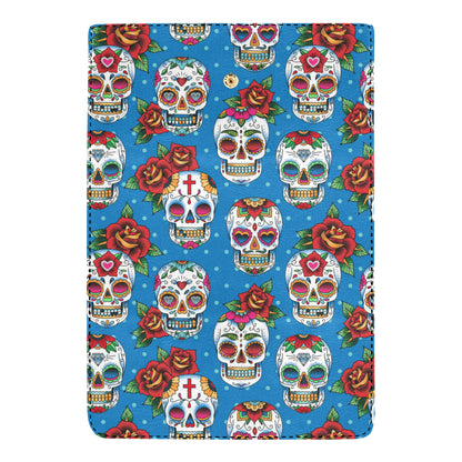 Sugar Skull Rose Pattern Women's Trifold Wallet