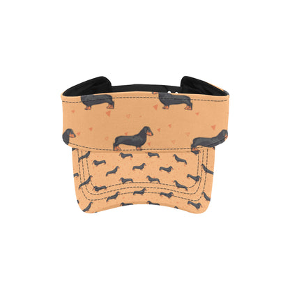 Dachshund Draw Print Pattern Unisex Sun Visor