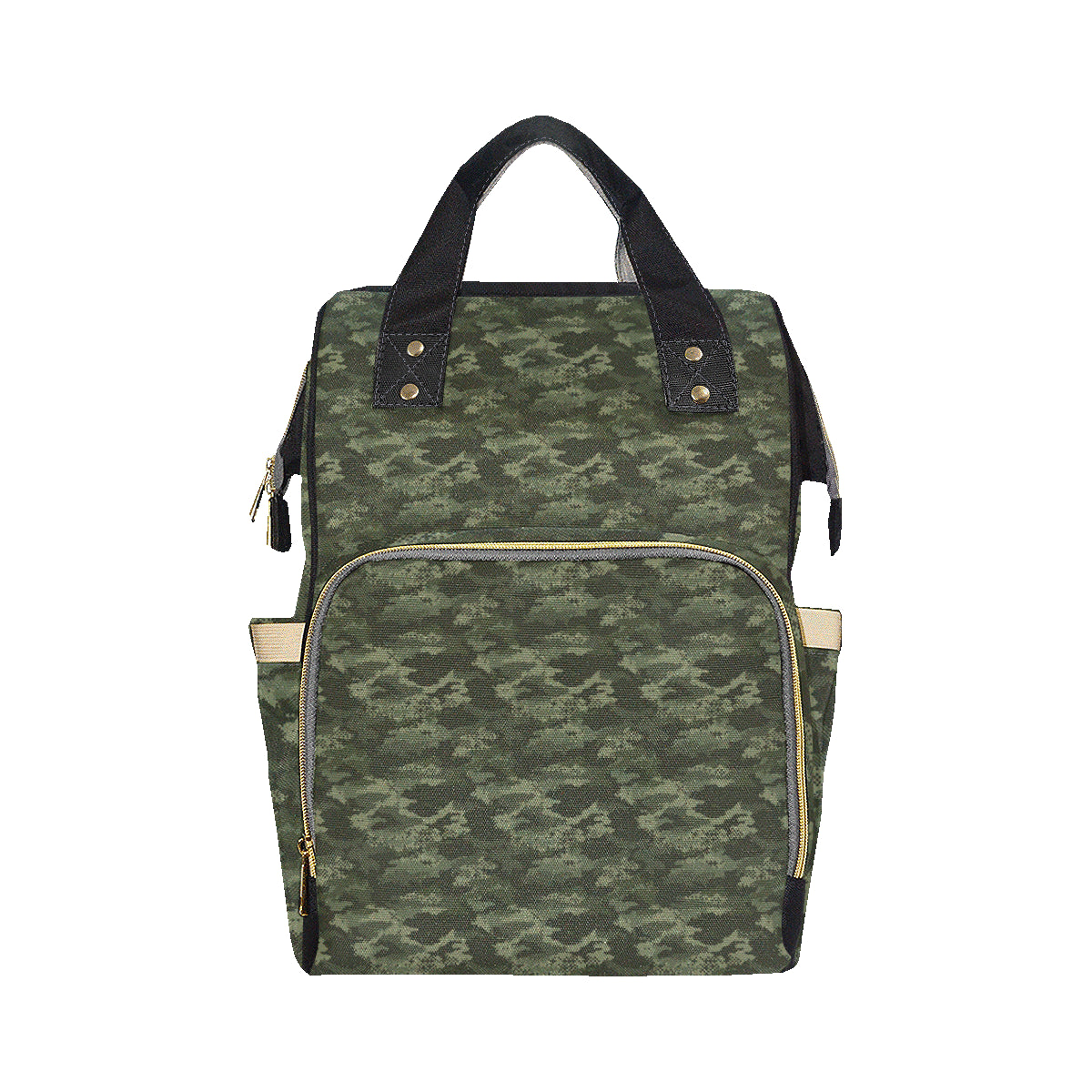 Army Camouflage Pattern Print Design 02 Diaper Bag Backpack