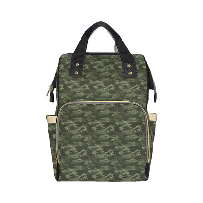 Army Camouflage Pattern Print Design 02 Diaper Bag Backpack