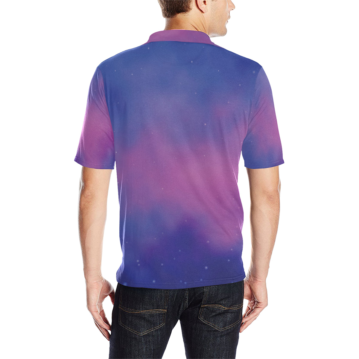 Nebula Pattern Print Design A05 Men Polo Shirt