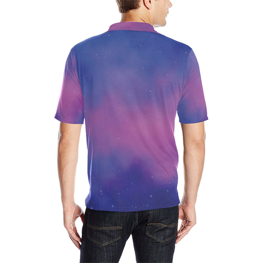 Nebula Pattern Print Design A05 Men Polo Shirt