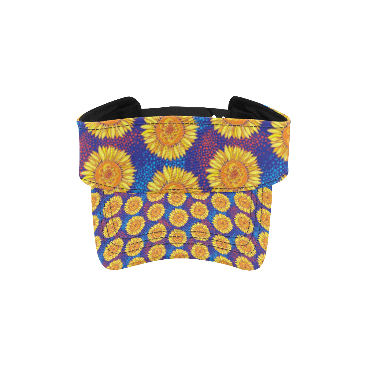 Sunflower Hand Drawn Style Print Unisex Sun Visor