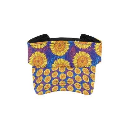 Sunflower Hand Drawn Style Print Unisex Sun Visor
