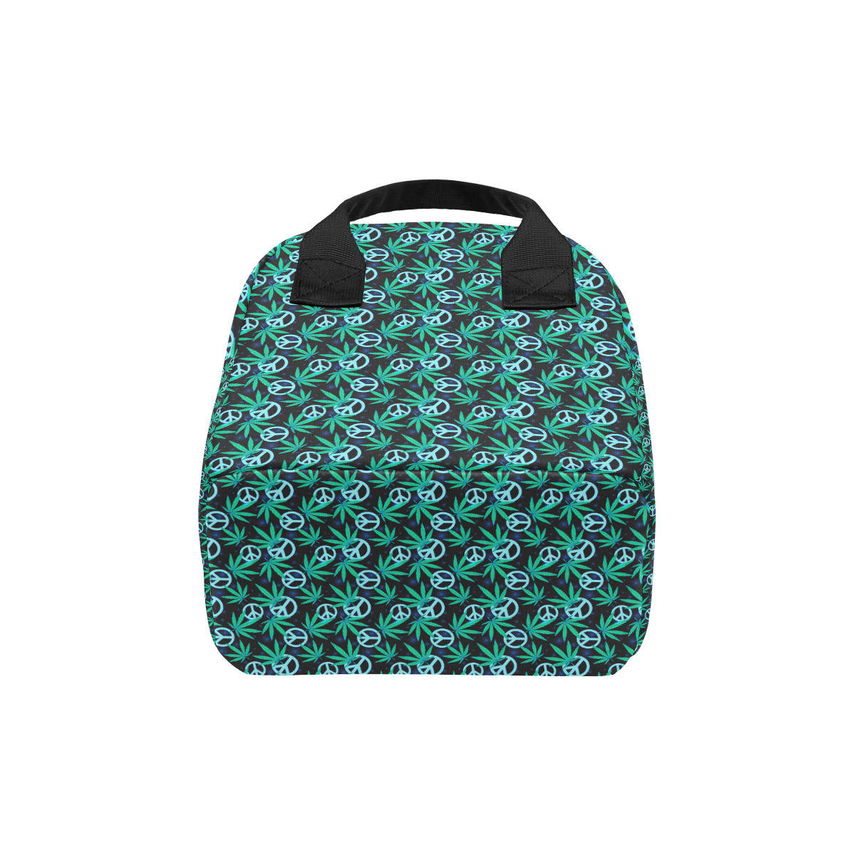 Peace Sign Themed Design Print Insulated Lunch Bag