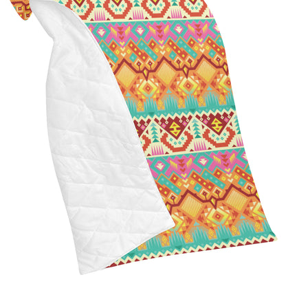 Aztec Pattern Print Design 03 Premium Quilt