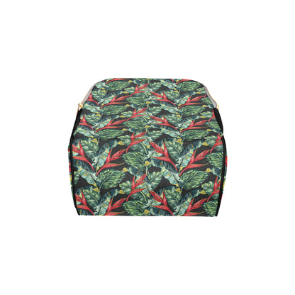 Bird Of Paradise Pattern Print Design BOP06 Diaper Bag Backpack