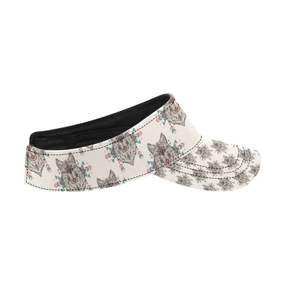 Aztec Wolf Pattern Print Design 01 Unisex Sun Visor