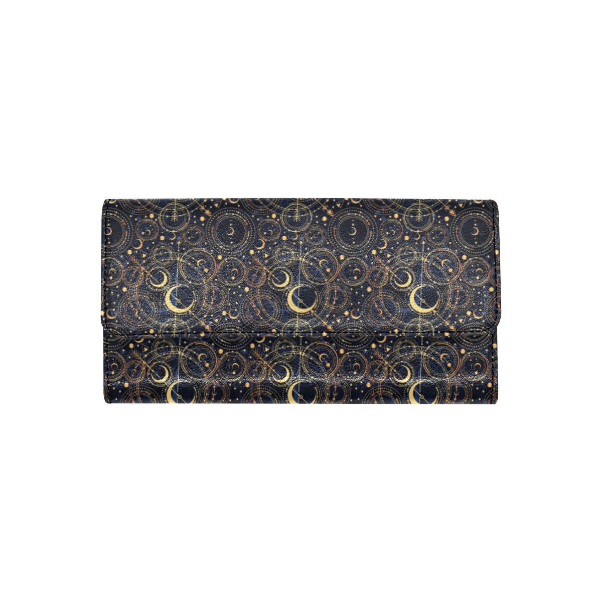 Celestial Pattern Print Design 04 Women's Trifold Wallet