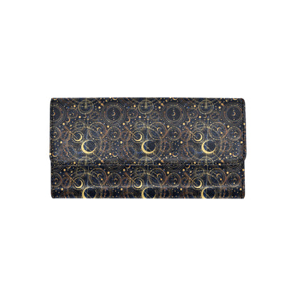Celestial Pattern Print Design 04 Women's Trifold Wallet