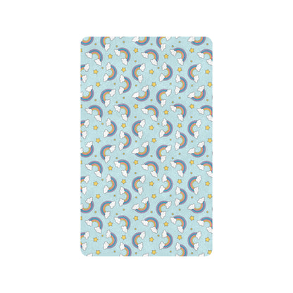 Rainbow Cloud Print Pattern Rubber Doormat