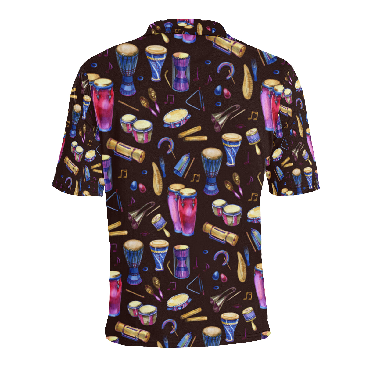 Percussion Neon Pattern Print Design 04 Men Polo Shirt