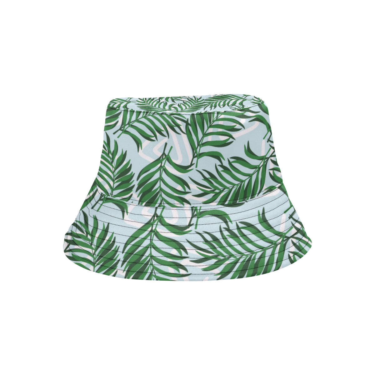 Palm Leaves Pattern Print Design PL06 Unisex Bucket Hat