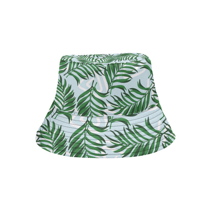 Palm Leaves Pattern Print Design PL06 Unisex Bucket Hat