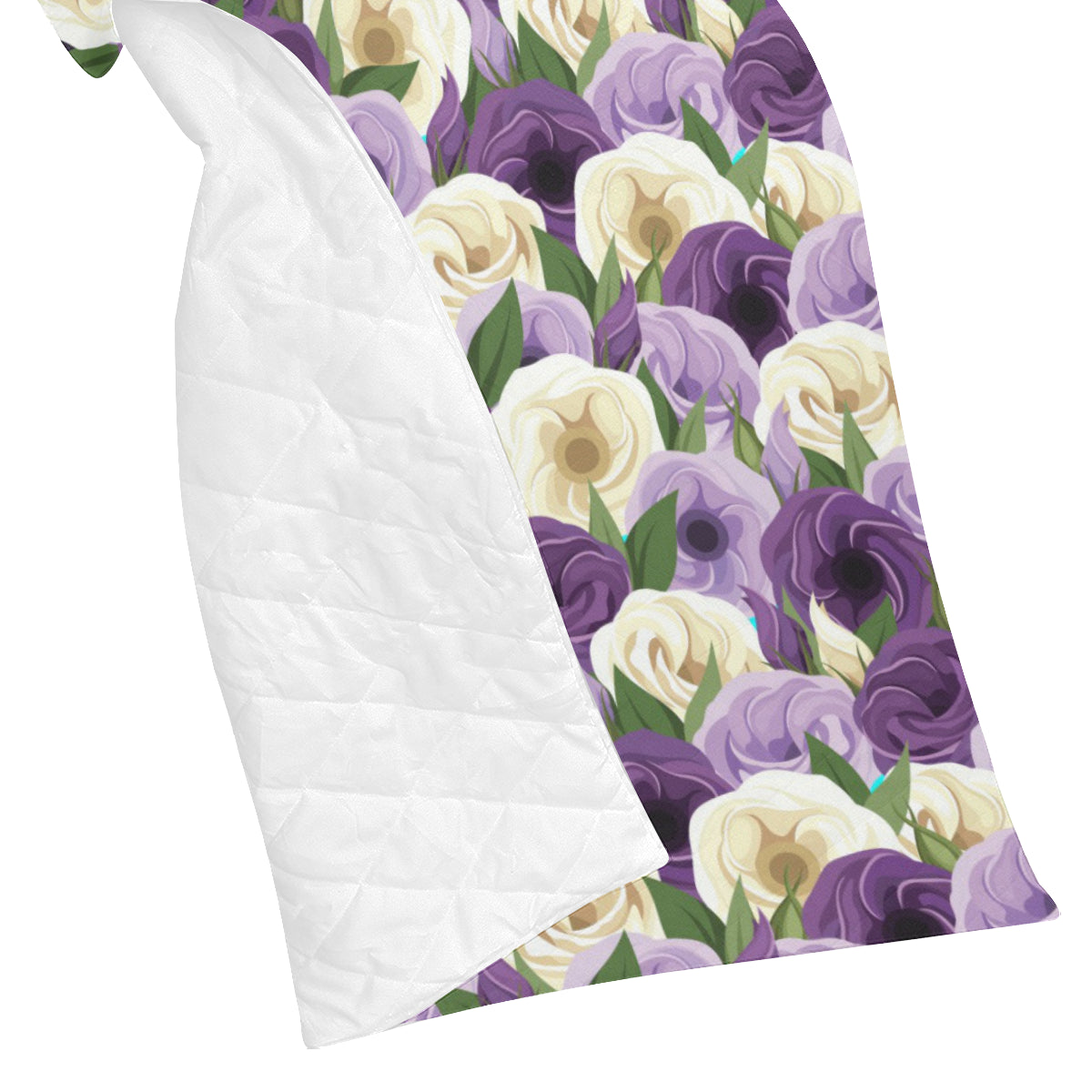 Lisianthus Pattern Print Design LT01 Premium Quilt