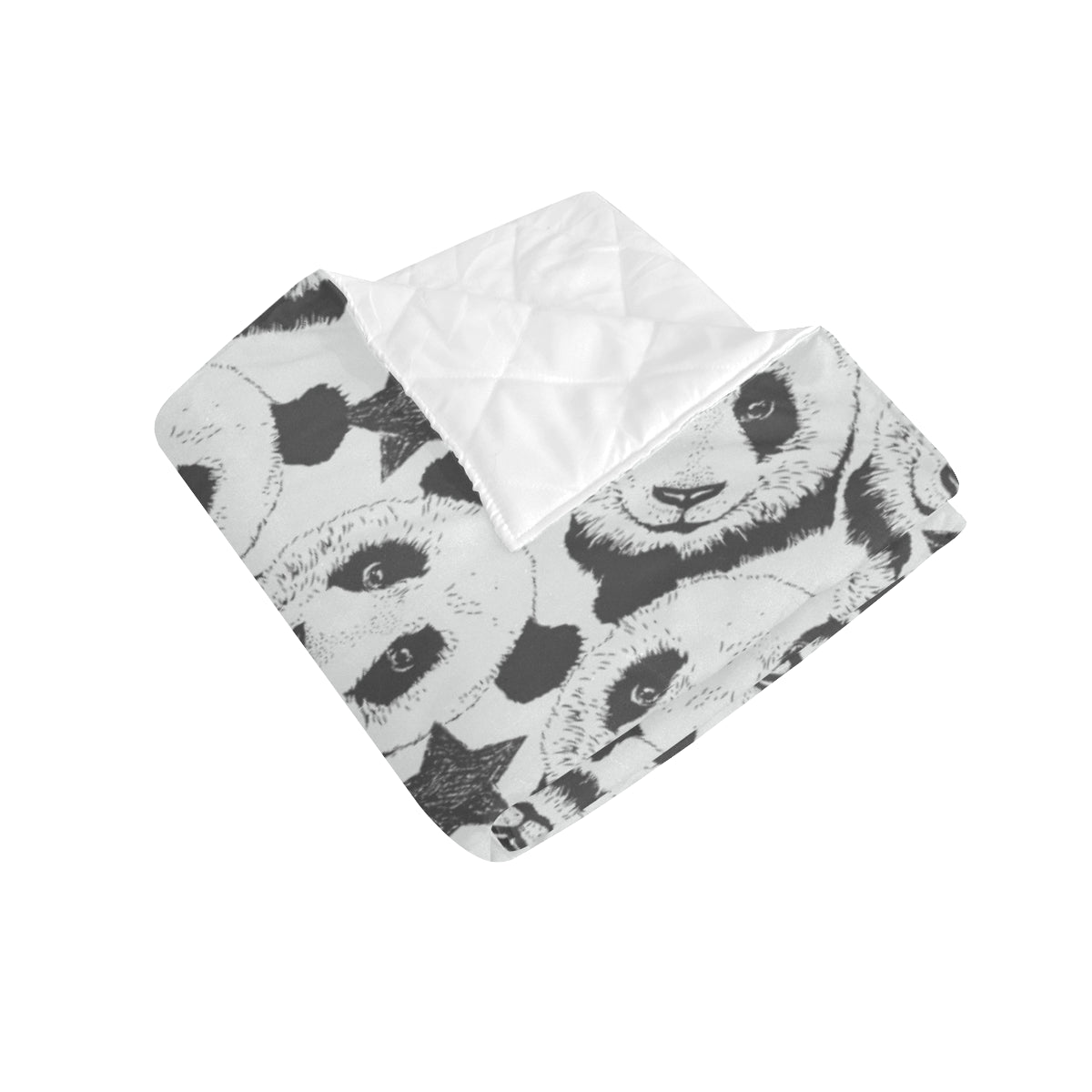Panda Pattern Print Design A02 Premium Quilt